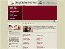 Tablet Screenshot of parmabarassociation.org